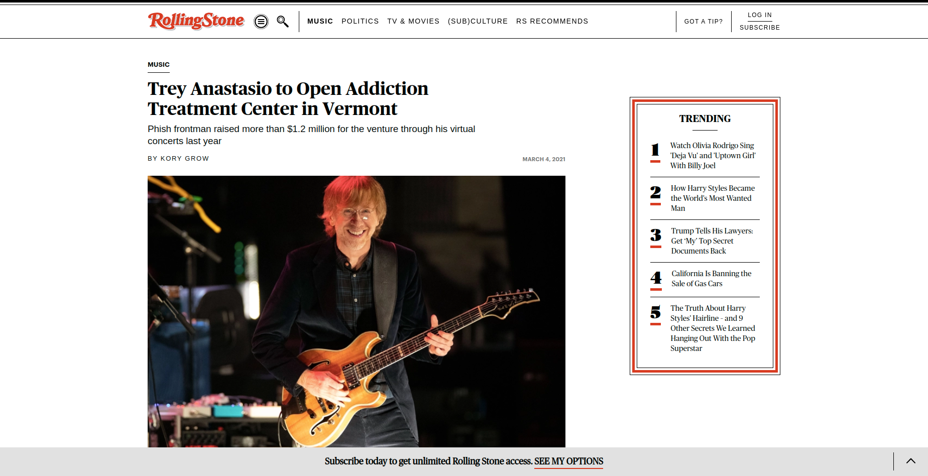 Phish Opens Addiction Center