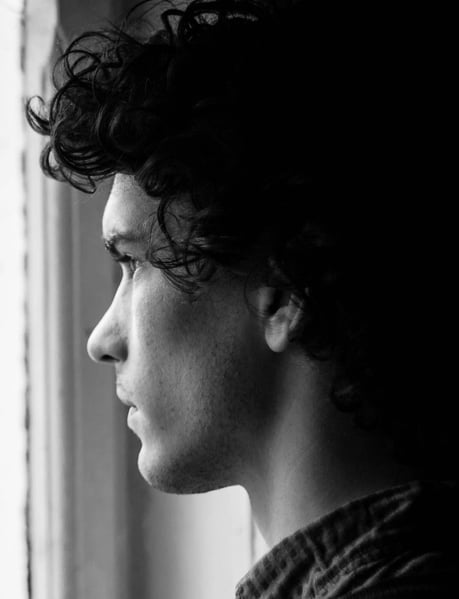 guy staring